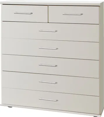 Produktbild von Kommode >Click< (B/H/T: 90x106x40 cm) in Weiß - 90x106x40cm (BxHxT)