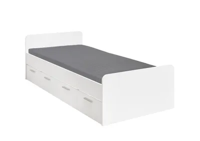 Produktbild von Kinderbett Jugendbett Bett Kinder Bett "Christian I" Weiß