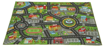 Produktbild von AIYAPLAY Kinder Spielteppich 200x150cm Straßenteppich für Kinderzimmer