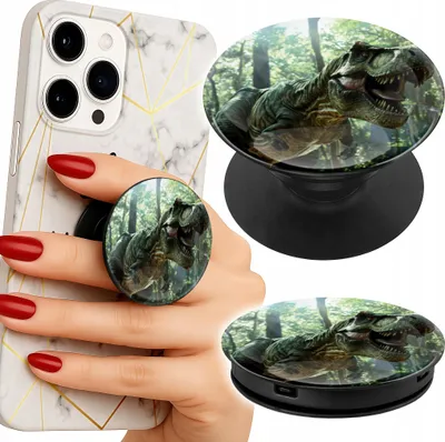 Image de Porte-téléphone/porte-doigts Popsocket Dino Dinosaur Tyrannosaurus