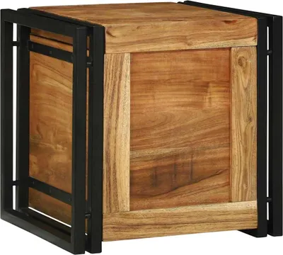 Obrázek produktu pro Úložná krabice 40 x 40 x 40 cm Masivní akátové dřevo