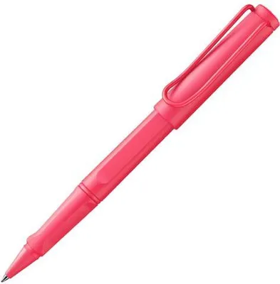 Produktbild von Lamy safari sunset Tintenroller – zeitlos klassicher Stift mit ergonomischem Griff & Strichbreite M - Gehäuse aus robustem ASA-Kunststoff – mit Tintenrollermine M 63 in schwarz