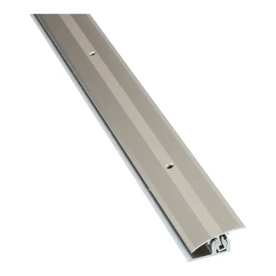 Produktbild von Übergangsprofil Übergangsleiste Höhenausgleichsprofil PROLINE PROVARIO Uni 7-18 mm Aluminium 100 cm eloxiert Edelstahl