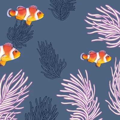 Produktbild von RP 20 Servietten Clown Fishes - Clownfisch im Meer 33x33cm