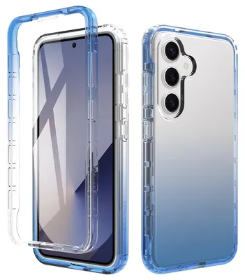Obrázok produktu pre Priehľadné puzdro pre Samsung Galaxy S25 - Odolné voči nárazom - Modré