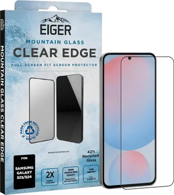 Produktbild von EIGER EGSP01007, Samsung, Galaxy S25 / S24, Kratzresistent, Schlagfest, Staubresistent, Stoßfest, Tropfsicher, Transparent, 1 Stück(e)