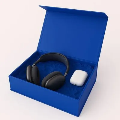 Produktbild von Magnetische Geschenkbox 250 x 250 x 80 mm Blau