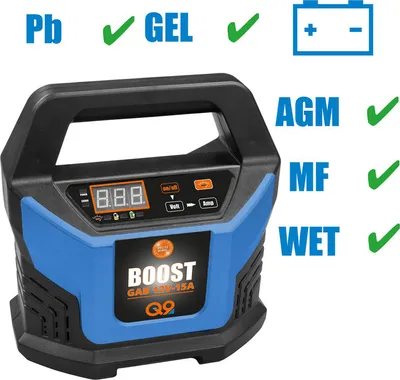 Produktbild von GÜDE Automatyczna ładowarka akumulatorów GAB 12V-15A-BOOST