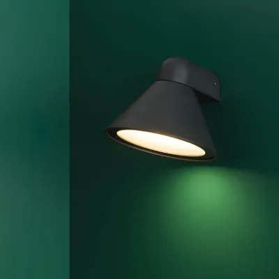 Produktbild von Faro 70291, Wandbeleuchtung für den Außenbereich, Dunkles Grau, Metall, IP65, I, E27