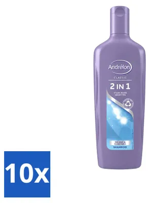 Produktbild von 10 x Andrélon 2-in-1 Shampoo & Conditioner - mit Melone und Aloe Vera - 300 ml - Vorteilspackung - 10 Stücke