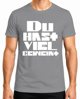 Productafbeelding van "Veel gehuild" - Sarcastisch, ironisch retro heren T-shirt, grijs, XXL