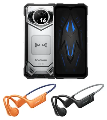 Zdjęcie produktu dla Doogee S200 Vip 5G – wytrzymały smartfon 12 GB 256 GB, wyświetlacz LCD IPS 6,72" 120 Hz, bateria 10100 mAh, system Android 14, kolor czarny