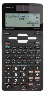 Produktbild von Sharp EL-W531TG, Wissenschaftlicher Taschenrechner, 16 Ziffern, Batterie/Solar, Schwarz, Weiß