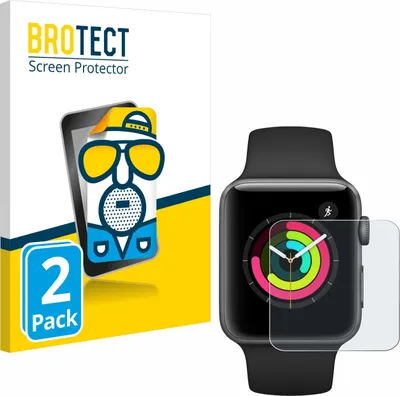 Produktbild von 2x BROTECT Schutzfolie für Apple Watch Series 3 (42 mm) Displayschutz Displayschutzfolie Folie Matt Entspiegelungsfolie