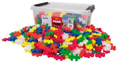 Produktbild von Plus-Plus Bausteine BIG neon 400 Stück Konstruktionsspielzeug
