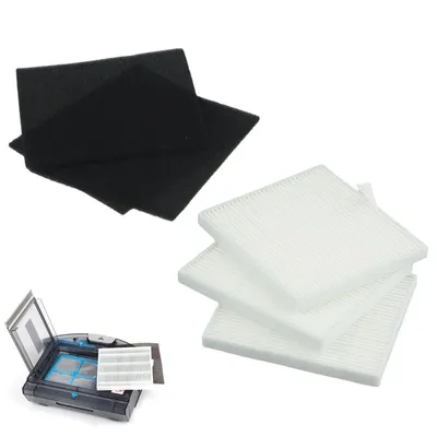 Produktbild von 3pcs HEPA-Ersatzfilter, passend für A7, V8, V8S, V80MAX, X750, X800, X785, DF45, fängt effektiv Staub auf und schützt empfindliche Staubsaugerteile