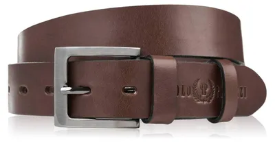 Produktbild von Herrengürtel 100 cm aus hochwertigem Leder mit klassischer Schnalle elegant Paolo Peruzzi Herrengürtel braun PG-10-BR-100