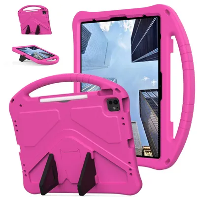 Produktbild von Kinder Schutzhülle für iPad Air 13 2026/2025 13-Zoll M4/M3, Leicht EVA-Schaum mit Griff Ständer Hülle Rosa