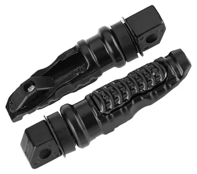 Obrázek produktu pro 1 pár univerzálních zadních stupaček pro spolujezdce na motocykl z hliníku s otvorem 8 mm, černé