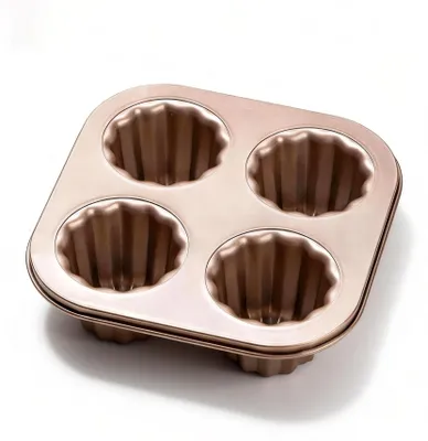 Obrázek produktu pro Forma na cupcakes/muffiny s nepřilnavým povrchem, vhodná pro přípravu dortíků ve tvaru kanelů, pro pečení
