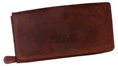 Produktbild von Echt Leder Geldbörse Damen Geldbeutel Luxus Büffelleder Portemonnaie Brieftasche