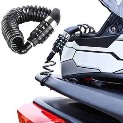 Zdjęcie produktu dla Zamek rowerowy kodowy ze stalowym kablem 150 cm dla roweru
