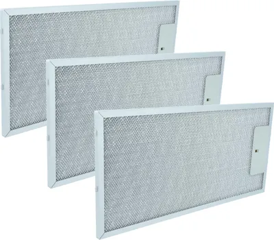 Produktbild von vhbw 3x Filter Metallfettfilter kompatibel mit Siemens LI48932SD/02, LI48932, LI48930SD, LI48930 Dunstabzugshaube, Metall
