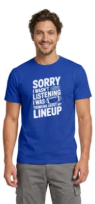 Produktbild von Spreadshirt Fantasy Football Thinking About Lineup Taktik Männer T-Shirt, 5XL, Dunkelblau