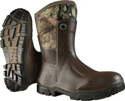 Image de Bottes Dunlop Snugboot Trailblazer pour homme, avec doublure Purotex (marron foncé/camouflage), taille 39/40