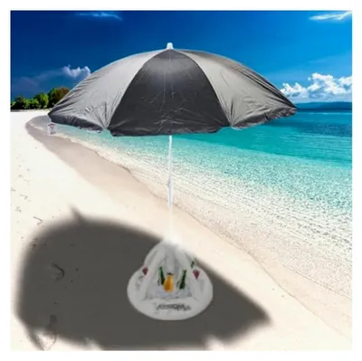 Produktbild von Sonnenschirm anthrazit mit Knickfunktion 160 cm und UV-Schutz 50+