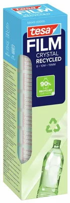 Produktbild von tesa tesafilm Crystal Recycled Klebeband - 8 Rollen -10 m x 19 mm