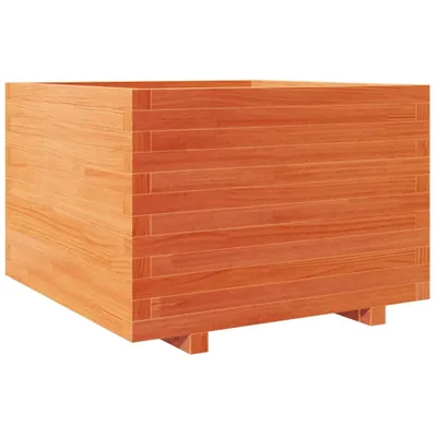 Produktbild von Pflanzkübel Wachsbraun 70x70x49,5 cm Massivholz Kiefer
