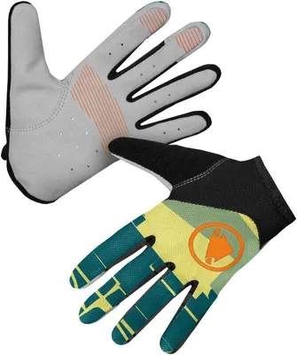 Produktbild von Handschuhe Endura Hummvee Lite Icon LTD E6172 Damen lang dunkelgrau-grün größe M E6172DT/4