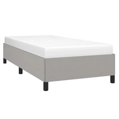 Produktbild von Bettgestell ohne Matratze Hellgrau 80x200 cm Stoff