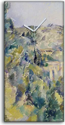 Produktbild von Wandbild Leinwand Bilder Wanduhr 30x60 Blick auf die Domaine Saint Joseph - weiße Hände