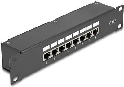 Immagine prodotto di DELOCK 10" Kupplungs-Patchpanel 8 Port Cat.6