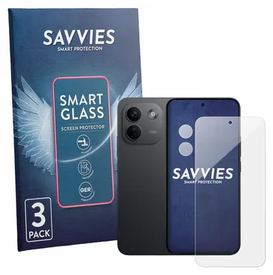 Produktbild von 3x Savvies Schutzglas Folie für Xiaomi Redmi Note 17 Pro Max 5G (Display+Kamera) 9H Panzer Schutzfolie Glas Displayschutz klar transparent