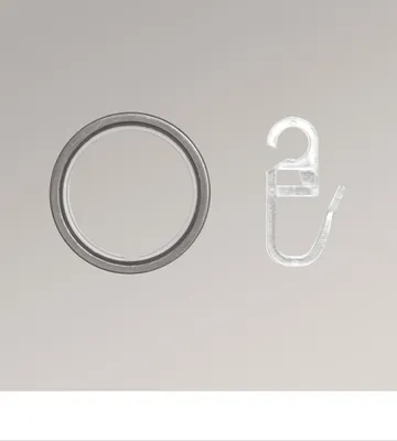 Produktbild von LYSEL® 10er SET Gardinenringe mit Gleiteinlage für Stangen Ø 16mm Silber