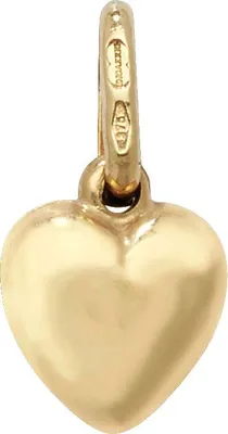 Produktbild von Schöner 9 Karat (375) Gold Herz Damen - Anhänger - 15mm*8mm; TRS23603