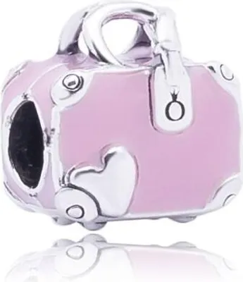 Image de Pandora Valise rose Charm 798063EN124 Pendentif