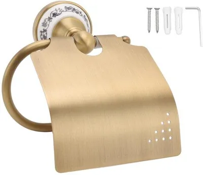 Immagine prodotto di Accessorio da bagno in ottone, blu e bianco per bagno e cucina