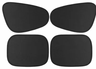 Produktbild von Verk 10178 Universelle Sonnenblende für Autofenster, 4 Stück, schwarz