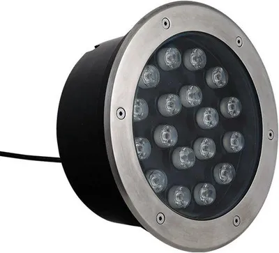 Productafbeelding van Led Tuinverlichting - Inbouwspot Grondlamp - Paden Verlichten - Ip66 Waterdicht - 6W Blauw - Aluminium
