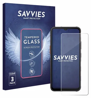 Produktbild von 3x Savvies Schutzglas für Samsung Galaxy XCover 7 Pro Displayschutz 9H Glas klar transparent