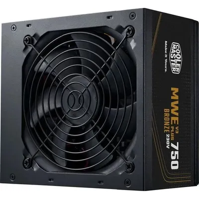 Obrázok produktu pre PC zdroj - COOLER MASTER - MPE-7501-ACAAW-3BEU - MWE 750W V3 ATX 3.1 - 80+ Bronze - 750 W