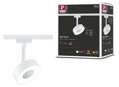 Immagine prodotto di Paulmann URail, faretti a binario LED, modello Circle, singolo faretto