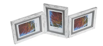 Productafbeelding van FOTOGALERIJ Multirama FLASH voor foto's van 10 x 15 cm, DRIELEDIG: horizontaal/verticaal/horizontaal, WIT