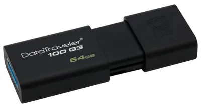 Produktbild von STICK 64GB USB 3.0 Kingston DataTraveler 100G3 black