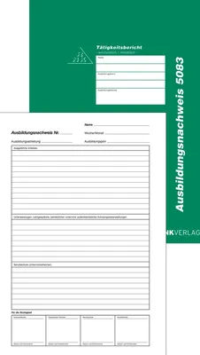 Produktbild von Ausbildungsnachweis A4 Heft 28 Blatt Packung mit 10 Stück