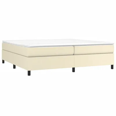 Produktbild von "2026 Aktion"Boxspringbettgestell - CLORIS - Doppelbett - Robust und langlebig - Creme 200x200 cm - Einfache Montage - Kunstleder - DEMöbel2860813